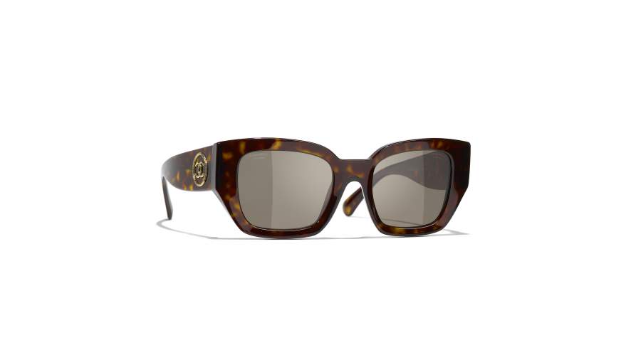 Occhiali da sole CHANEL CH5506 C71483 51-21 Dark havana in stock