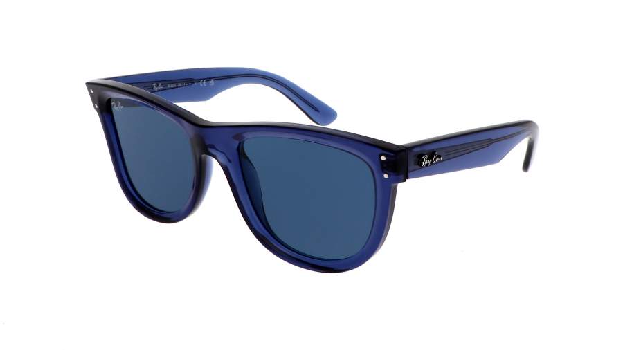 Occhiali da sole Ray-Ban Wayfarer Reverse RBR0502S 6708/3A 50-22 Transparent Navy Blue in stock