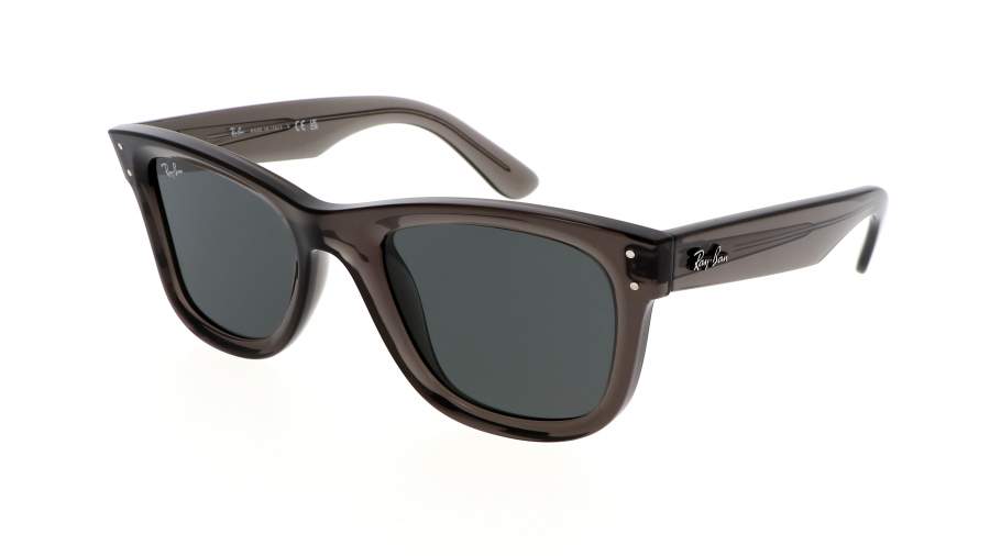 Lunettes de soleil Ray-Ban Wayfarer Reverse RBR0502S 6707/GR 50-22 Transparent Dark Grey en stock
