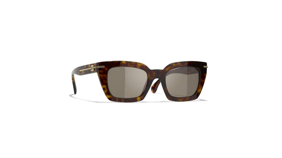 Occhiali da sole CHANEL CH5509 C714/83 51-22 Dark havana in stock