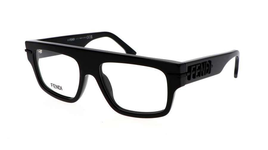 Brille FENDI FE50062I 001 54-17 Schwarz auf Lager