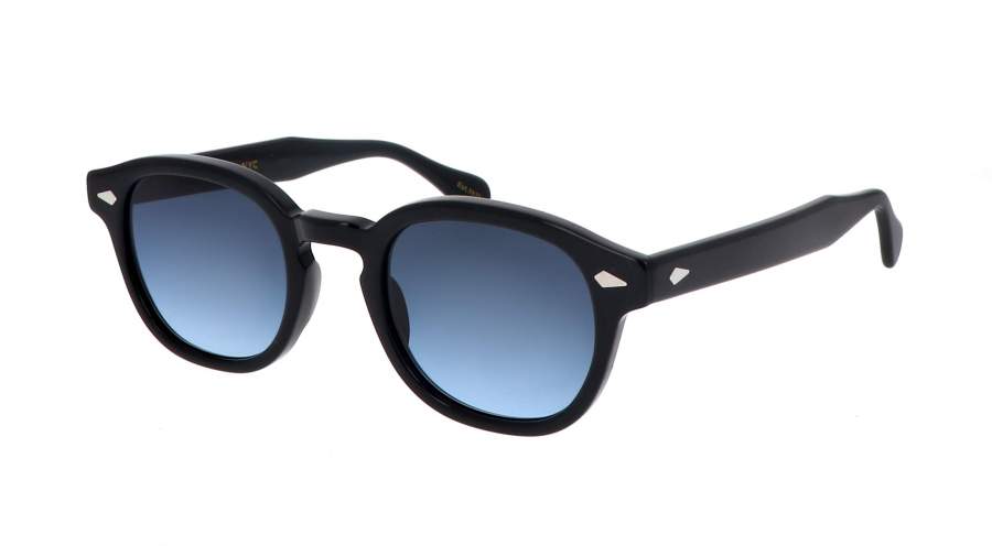 Sonnenbrille Moscot Lemtosh LEMTOSH 46 BLACK DENIM BLUE Schwarz auf Lager