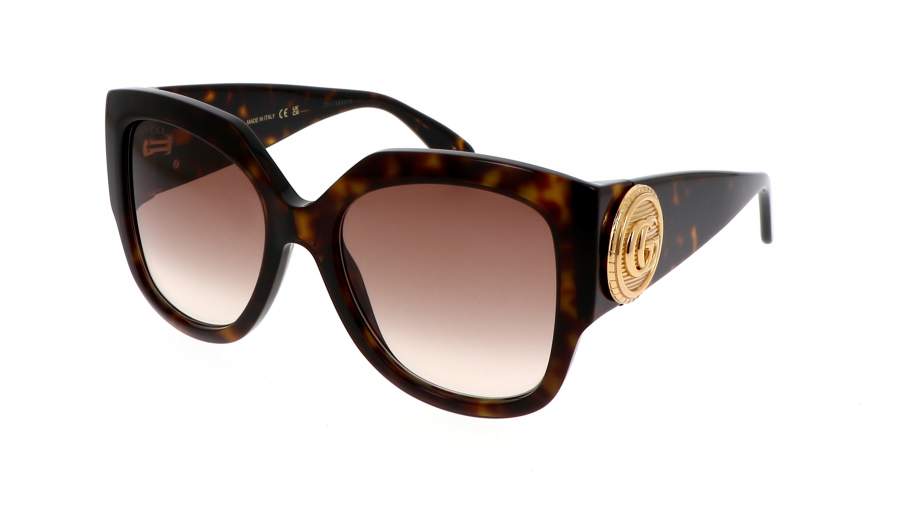 Lunettes de soleil Gucci Gucci logo GG1407S 003 54-19 Havana en stock