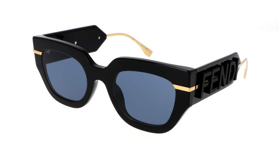 Lunettes de soleil FENDI Fendigraphy FE40097I 01V 51-23 Noir en stock