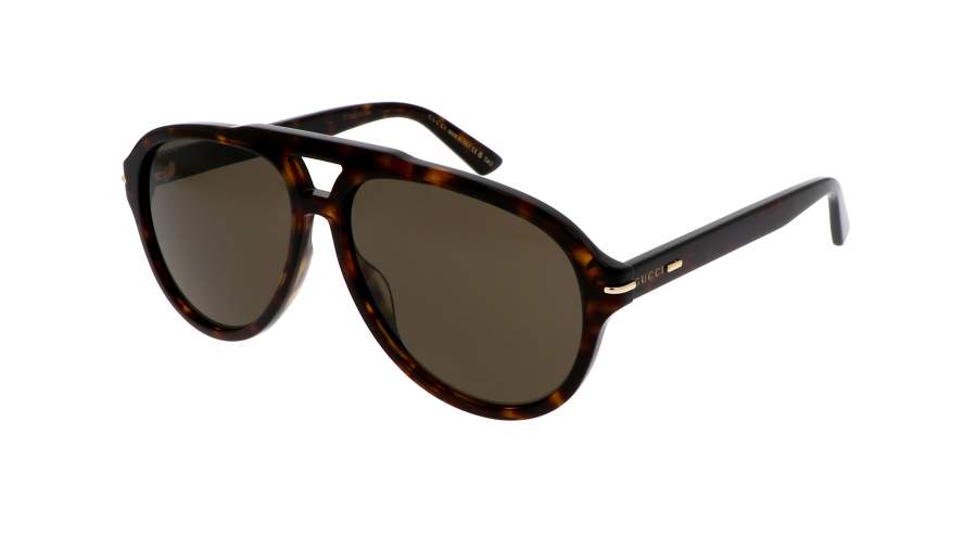 Occhiali da sole Gucci Lettering GG1443S 003 58-14 Havana Brown in stock