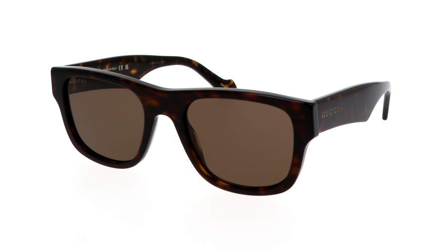 Occhiali da sole Gucci Lettering GG1427S 003 53-21 Havana Brown in stock