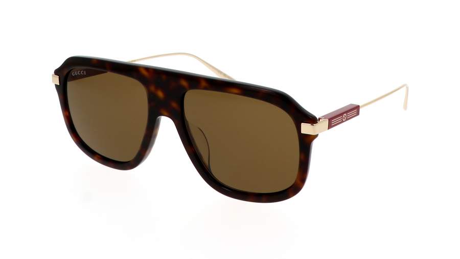 Sunglasses Gucci Web GG1309S 006 57-17 Havana in stock