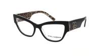 Dolce & Gabbana DG3378 3299 53-17 Black On Leo Brown