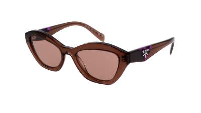Occhiali da sole Prada PR A02S 17O60B 52-19 Brown transparent in stock