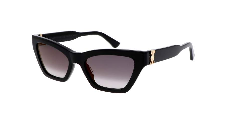 Sonnenbrille Cartier Contemporary CT0437S 001 53-18 Schwarz auf Lager