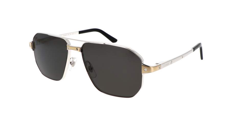 Sonnenbrille Cartier Exception CT0424S 001 59-15 Silber auf Lager
