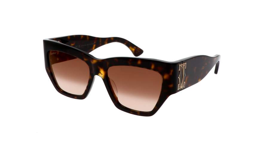 Occhiali da sole Cartier CT0435S 002 55-17 Tartaruga in stock