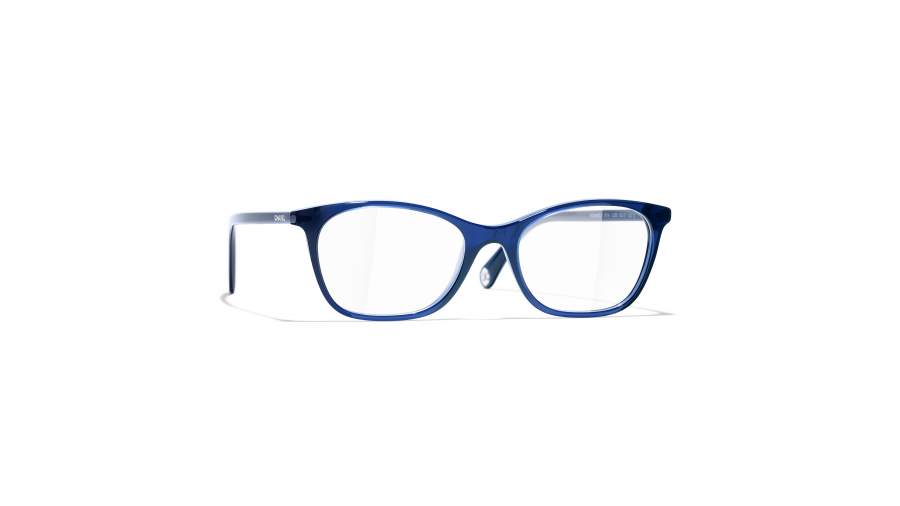 Lunettes de vue CHANEL Signature CH3414 C503 50-17 Bleu en stock