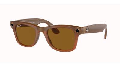 Ray-Ban Meta wayfarer RW4006 670683 50-22 Shiny Caramel