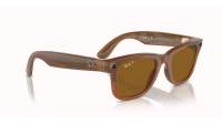 Ray-Ban Meta wayfarer RW4006 670683 50-22 Shiny Caramel