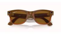 Ray-Ban Meta wayfarer RW4006 670683 50-22 Shiny Caramel