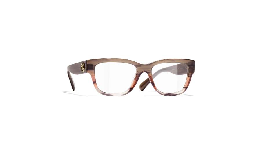 Lunettes de vue CHANEL CH3455 1744 52-18 Brown Gradient Orange en stock
