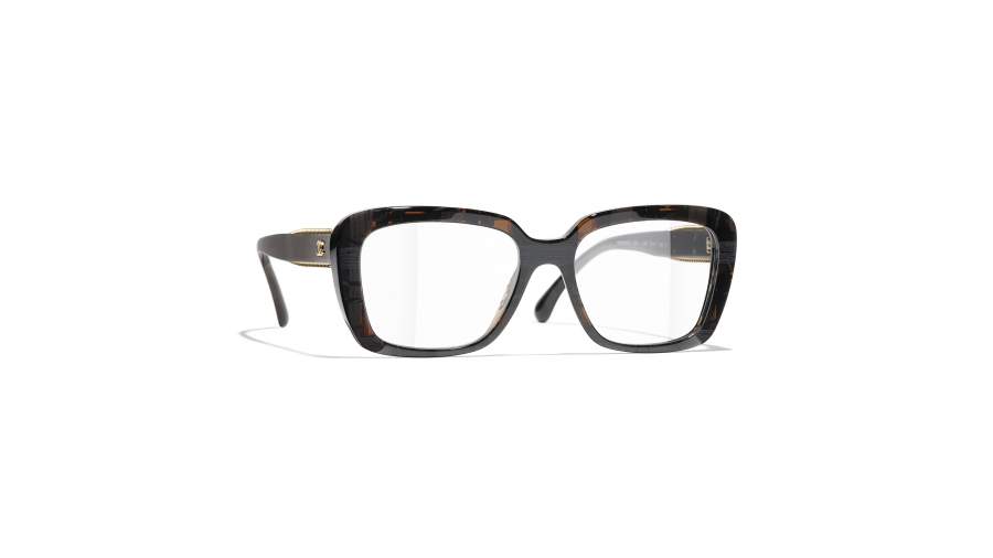Occhiali da vista CHANEL CH3461 1667 53-17 Black Tweed in stock