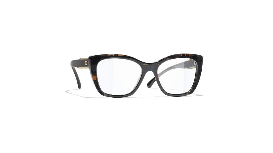 Lunettes de vue CHANEL CH3460 1667 50-17 Black Tweed en stock