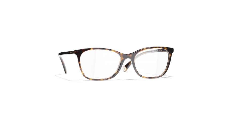 Lunettes de vue CHANEL CH3414 C714 52-17 Dark havana en stock