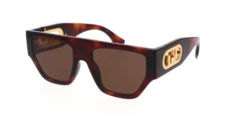 Lunettes de soleil FENDI O'lock FE40108U 53E 54-19 Écaille en stock