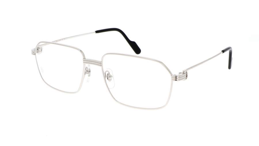 Occhiali da vista Cartier Core range CT0445O 004 58-17 Argento in stock