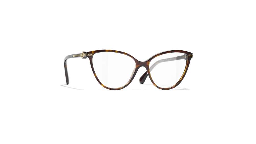 Occhiali da vista CHANEL Chaîne CH3457 C714 53-16 Dark havana in stock