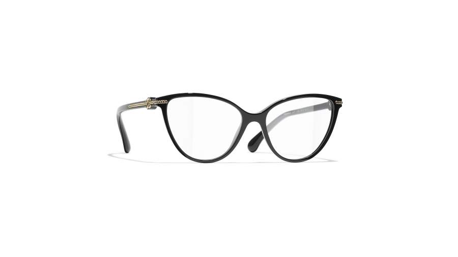 Occhiali da vista CHANEL Chaîne CH3457 C622 55-16 Nero in stock
