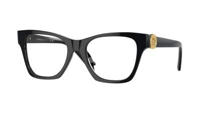 Brille Versace Fashion id VE3341U GB1 52-18 Schwarz auf Lager