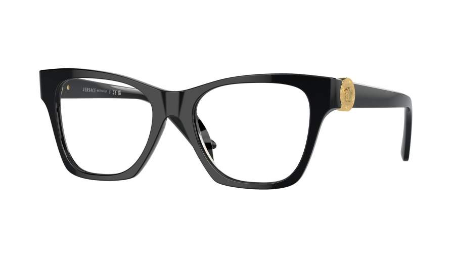 Brille Versace Fashion id VE3341U GB1 52-18 Schwarz auf Lager