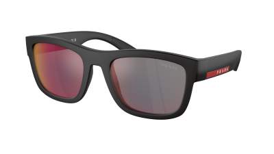 Lunettes de soleil Prada Linea Rossa PS 01ZS DG008F 56-21 Caoutchouc noir en stock