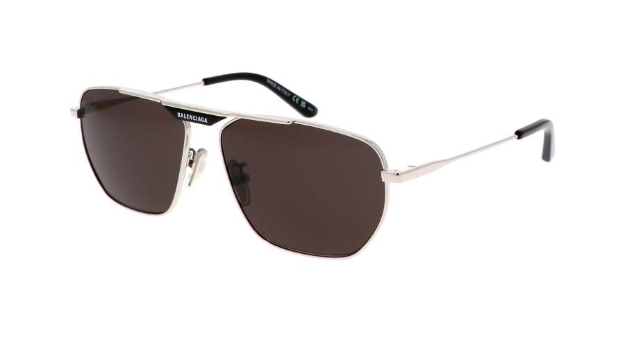 Occhiali da sole Balenciaga Everyday Asian Fit BB0298SA 003 61-15 Argento in stock