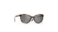 CHANEL CH5523U 1757/48 52-20 Brown Stripped