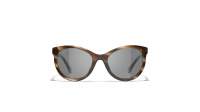 CHANEL CH5523U 1757/48 52-20 Brown Stripped
