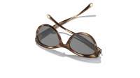 CHANEL CH5523U 1757/48 52-20 Brown Stripped