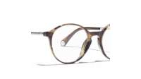 CHANEL CH3468U 1752 51-19 Brown Yellow Stripped