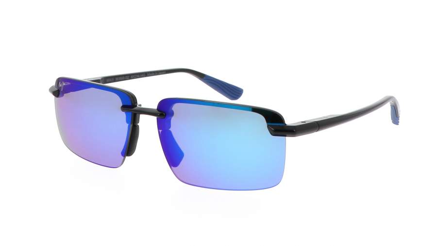 Lunettes de soleil Maui Jim Laulima asian fit B656-02 61-14 Gris en stock