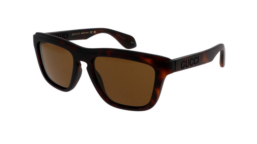 Occhiali da sole Gucci Lettering GG1571S 002 55-18 Tartaruga in stock
