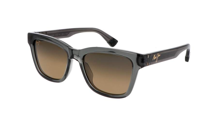 Lunettes de soleil Maui Jim Hanohano HS644-14 53-17 Shiny transparent grey en stock