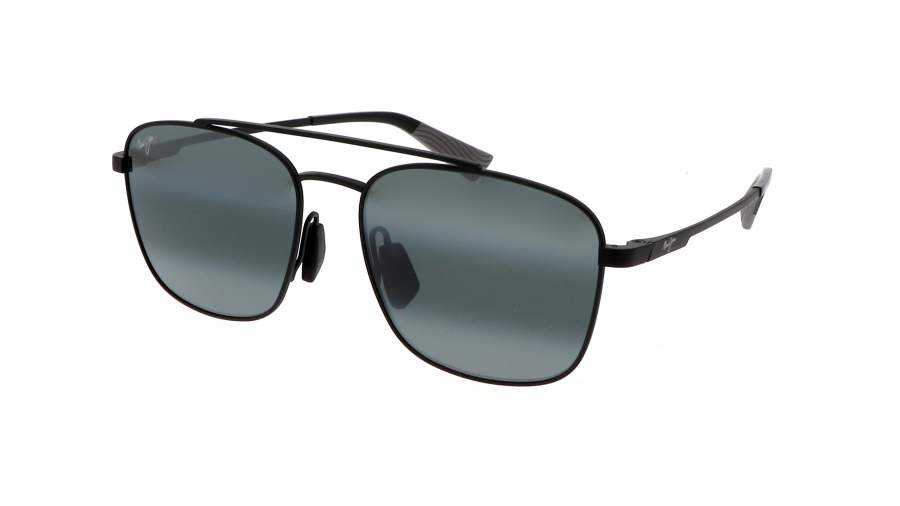 Occhiali da sole Maui Jim Piwai asian fit 645-02 58-17 Nero in stock