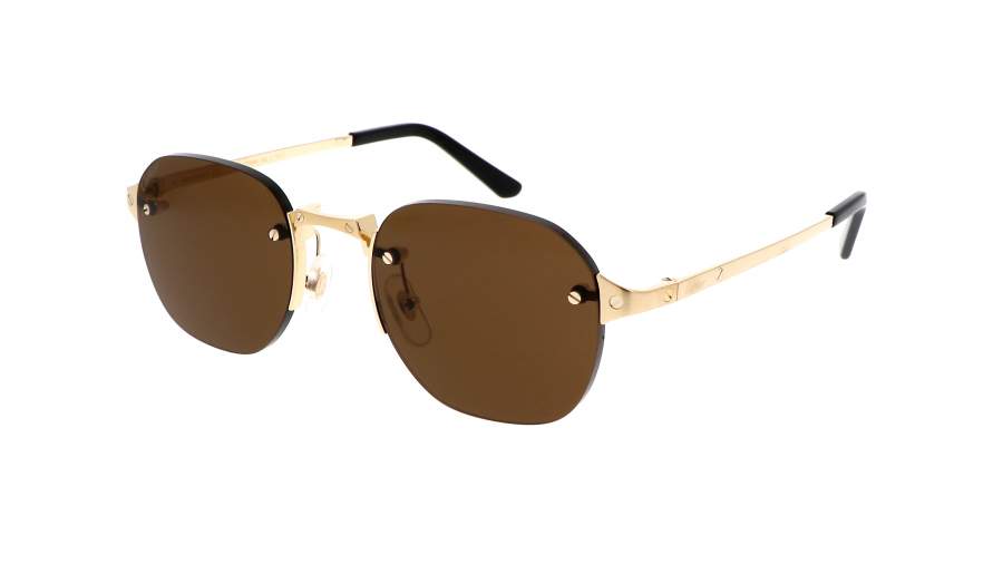 Occhiali da sole Cartier Core range CT0459S 002 51-21 Oro in stock