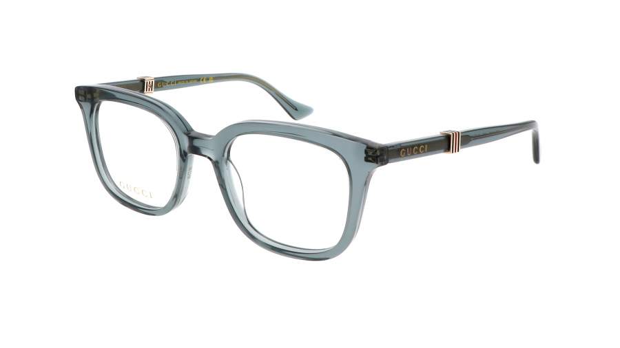 Occhiali da vista Gucci Web GG1497O 003 50-20 Green Transparent in stock
