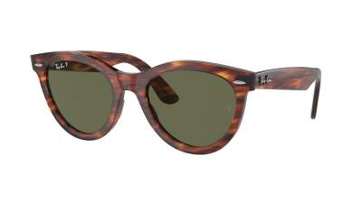 Lunettes de soleil Ray-Ban Wayfarer way RB2241 954/58 54-21 Striped Havana en stock
