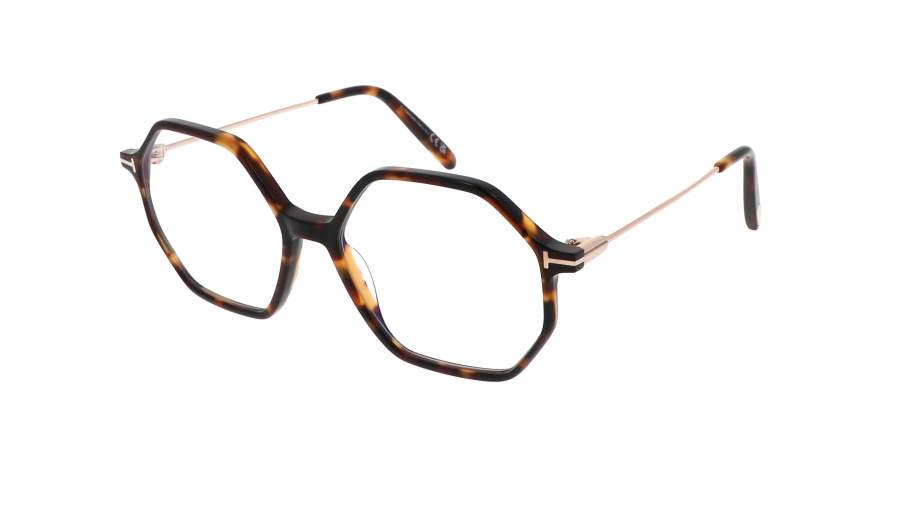 Occhiali da vista Tom Ford FT5952-B/V 052 54-16 Havane sombre in stock