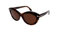 Tom Ford Toni FT1111/S 52E 55-16 Havane sombre