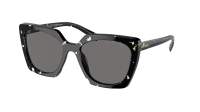 Prada PR 23ZS 15S-5Z1 54-18 Black Crystal Tortoise