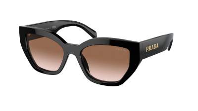 Sonnenbrille Prada PR A09S 1AB0A6 53-18 Schwarz auf Lager