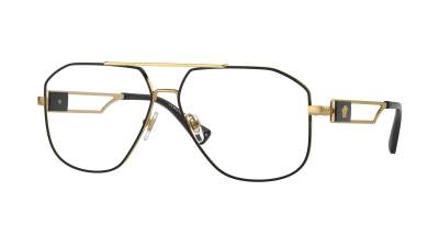 Lunettes de vue Versace VE1287 1443 59-13 Black Gold en stock