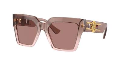 Occhiali da sole Versace Medusa VE4458 5435/73 54-19 Brown transparent in stock