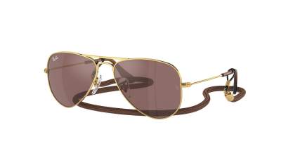 Lunettes de soleil Ray-Ban Aviator RJ9506S 223/6G 52-14 Arista en stock